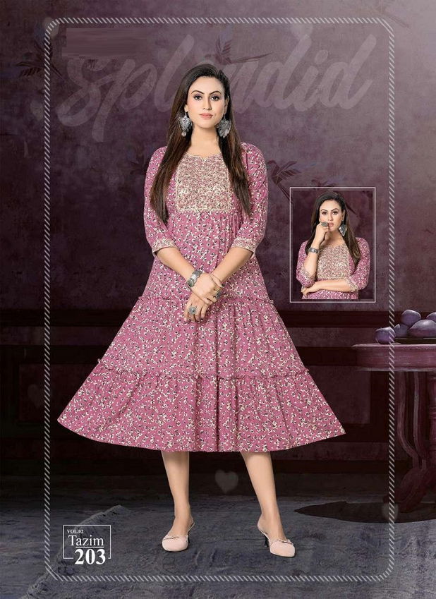 KS4U Tazim 2 Fancy Wear Wholesale Anarkali Kurtis Catalog
